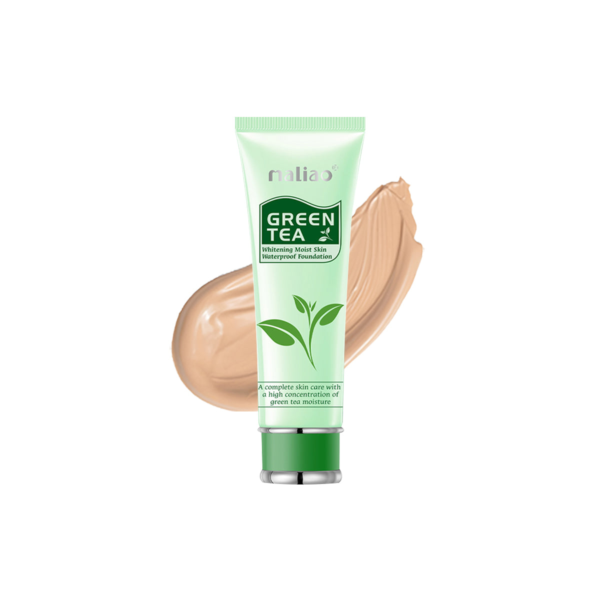 Maliao Green Tea Whitening Moist Skin Waterproof Foundation Face
